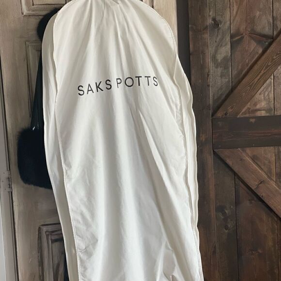 Saks Potts Foxy Coat in Black Gloss SZ 3 - Picture 9 of 12